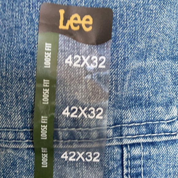 Relisted Lee carpenter loose fit straight leg retro stone men’s jean 42 x 32 - Picture 10 of 16